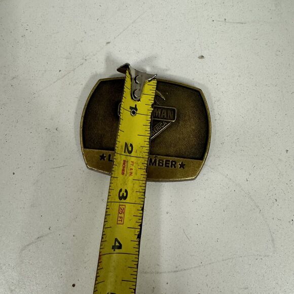 VINTAGE Handyman Club Of America Vintage Belt Buckle Solid Brass - BUB - Picture 4 of 4